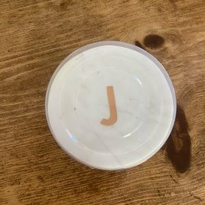 Marble “J” coasters
